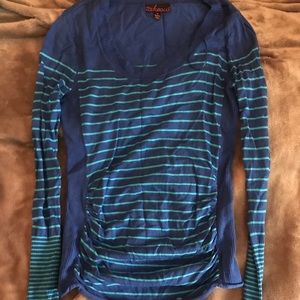 Blue striped sweater
